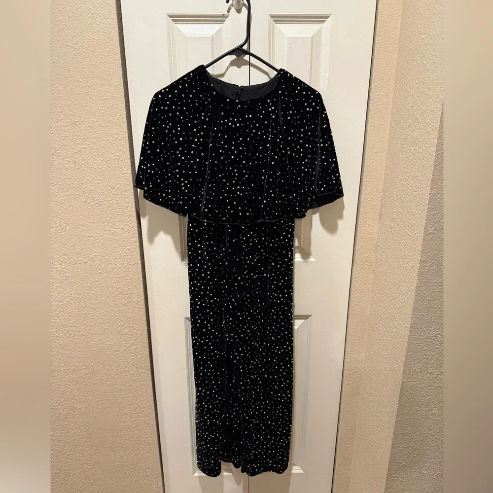 NWT ZARA‎ Kids Sequin Velvet Jumpsuit Girls Party Holiday , size 11-12 Years - Picture 10 of 13
